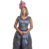 Jznell Navy blue dress with lace/Bolero jacket (Ready to Wear)