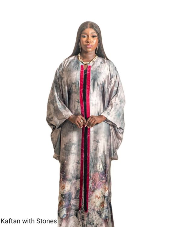 Jznell Kaftan with Velvet and Stones (Made to Order)