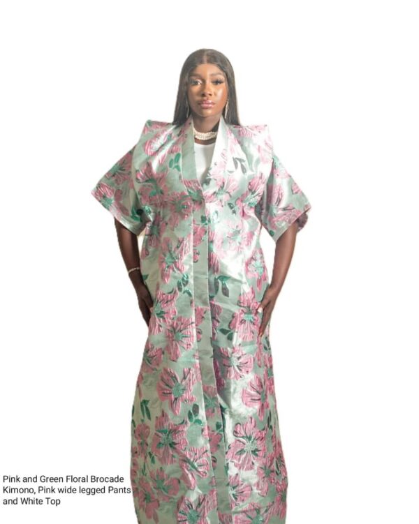 Jznell Brocade pant and kimono (Made to Order) - Image 2