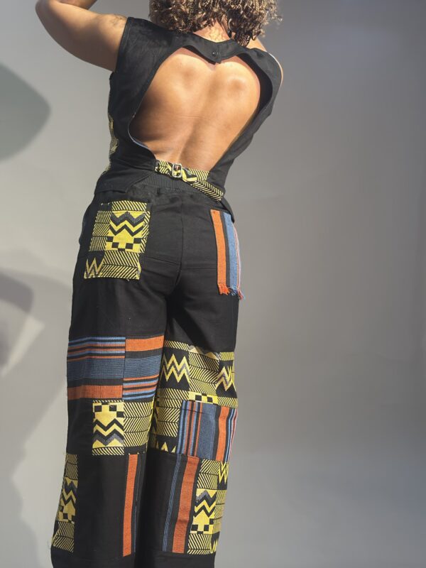 African print, denim two-piece (Made to Order) - Image 2