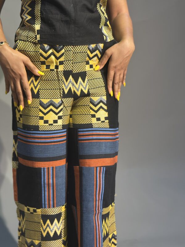 African print, denim two-piece (Made to Order) - Image 3