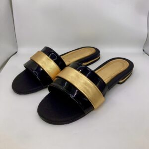 Round-Toe Slip-On Flat Slides