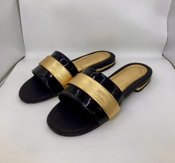 Round-Toe Slip-On Flat Slides